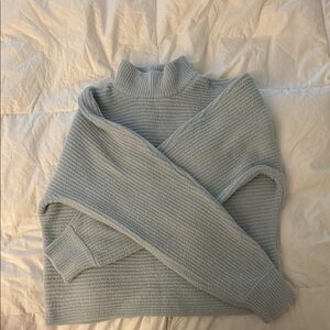 Rachel Zoe Blue Cowl Neck Sweater